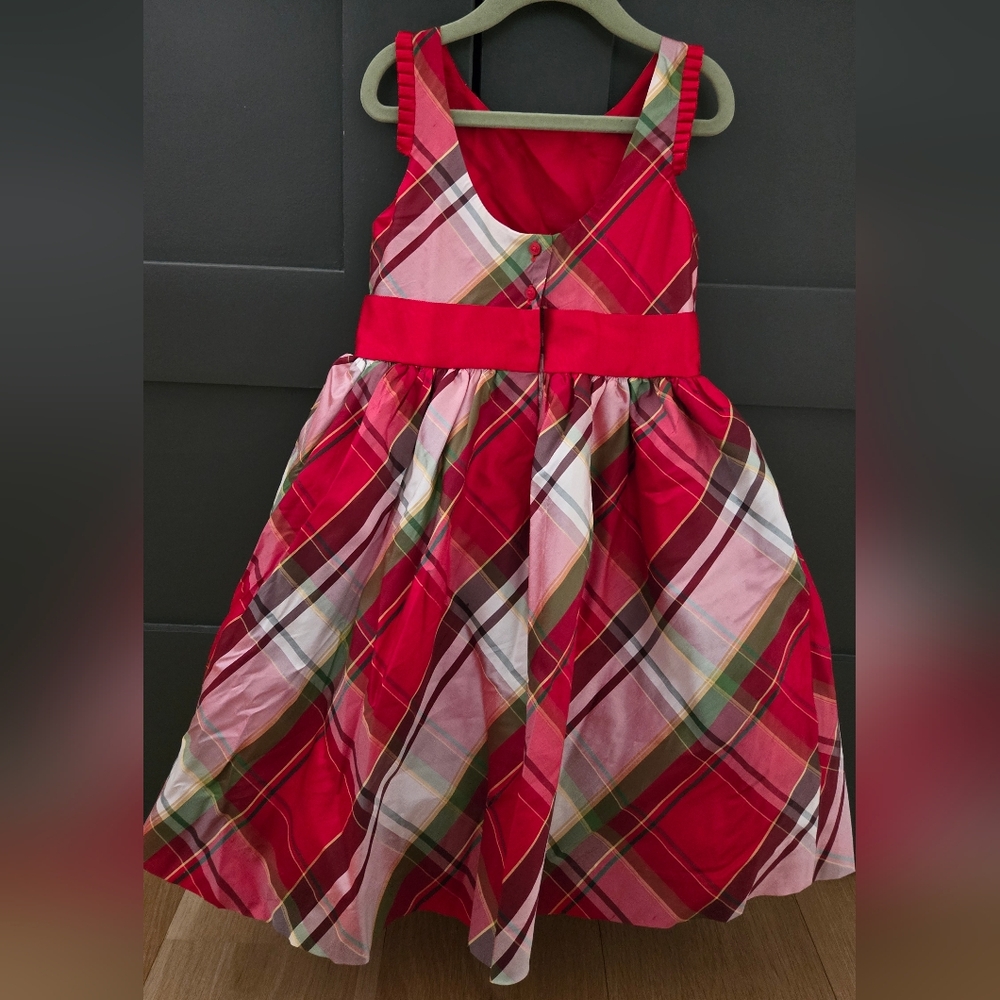 Janie and Jack Vibrant Red Plaid Dress - Picture 5 of 10